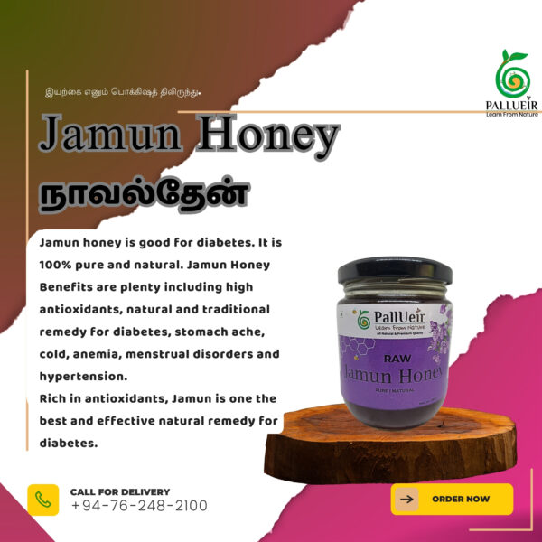 Jamun Honey 450g | 100% Pure Raw and Unprocessed Honey |
