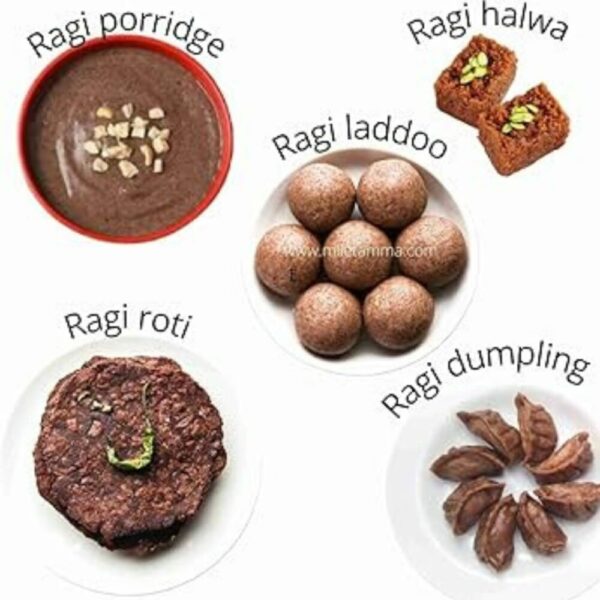 Finger Millet Flour | Kurakkan Flour | குரக்கன் மா | 400g |100% Gluten Free & Natural |High Protein & More Fiber