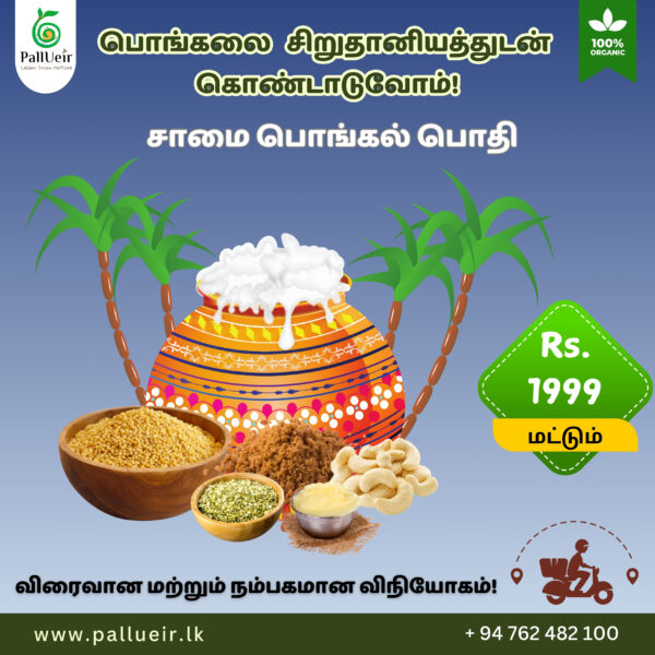 Product Details of Little Millet Pongal Mix | Little Millet Pongal Mix | சாமை பொங்கல் பொதி| 500g | 100% Gluten-Free & Natural | High Protein & More Fiber